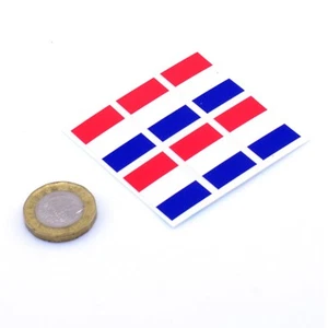 France Flag Stickers x6 25mm Car Motorbike Helmet Vinyl French Flag - Picture 1 of 1
