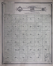 Old 1909 Plat Map ~ ANN Twp., COTTONWOOD Co., MINNESOTA ~Free S&H