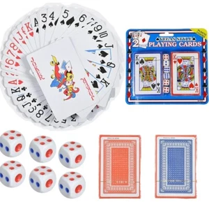 Carte da Gioco Francesi Plastificate per Poker Ramino Burraco Scala 40 - Imagen 1 de 9
