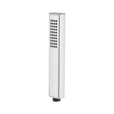 Nuie Minimalist Rectangular Easy-Clean Shower Handset Chrome Bathroom Hand Held