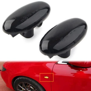 LED Dynamic Side Marker Sequential Blinker Lights Fit MAZDA 3 2004-2011 Black - Picture 1 of 11