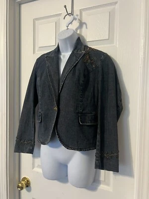 CHAQUETA VAQUERA ADORNADA PETITE SOPHISTICATE ELÁSTICA TALLA 2 Foto 1 de 4
