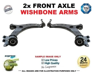 2x Front Axle Lower Outer WISHBONE ARMS for FORD FOCUS C-MAX 1.6 Ti 2004-2007 - Image 1 of 4