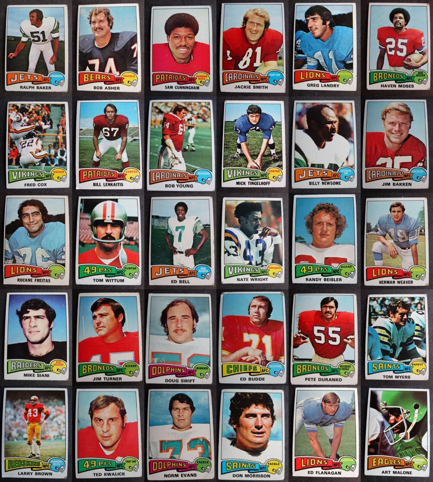(Poor) 1975 Topps Football Cards Complete Your Set You U Pick From List 1-175 - Image 1 of 1
