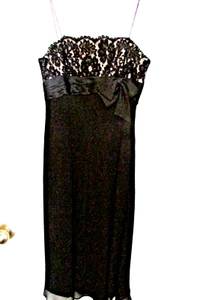 Ann Klein Cocktail/Party Dress,Sz 4,Black - Picture 1 of 7