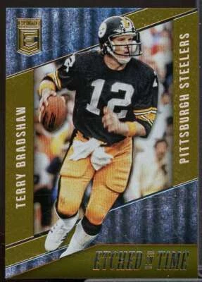 Terry Bradshaw Card 2016 Elite Etched In Time Orange #ETTE  - Image 1 of 2