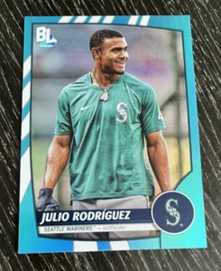 2023 Topps Big League Baseball - Julio Rodriguez Blue Foil *SP* - Mariners - Picture 1 of 2