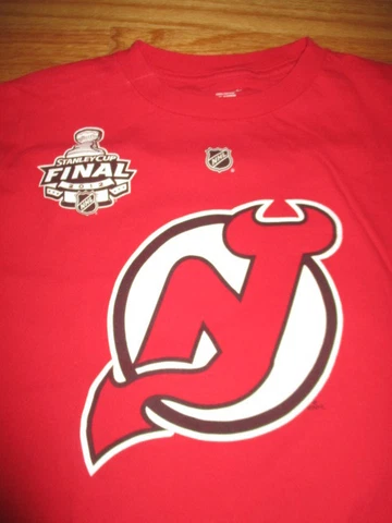 Reebok ZACH PARISE No. 9 NEW JERSEY DEVILS 2012  STANLEY CUP (LG) T-Shirt Jersey Cover