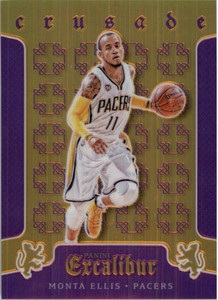 2015-16 Panini Excalibur Crusade Purple Basketball Card #80 Monta Ellis /60
