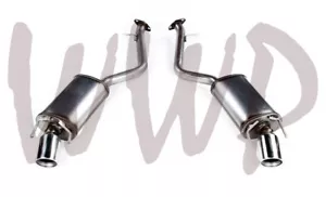 Stainless 2.5" Axle-Back Muffler Exhaust System 14-24 Lexus IS250 IS350 & IS300 - Foto 1 di 2