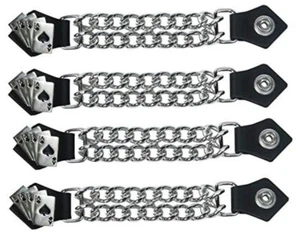 4 PIEZAS CHALECO EXTENSOR DE MANO DE DEADMAN CORTE DIAMANTE DE DIAMANTE PARA MOTOCICLISTA -DD43 - Imagen 1 de 1