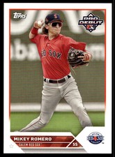 2023 Topps Pro Debut PD45 Mikey Romero Salem Red Sox Baseball Card