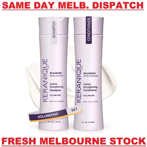 KERANIQUE Scalp Stimulating Shampoo & Volumizing Keratin Conditioner Hair Growth - Picture 1 of 9