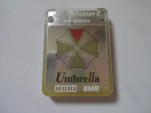 HORI Playstation 2 Memory Card 8MB "BIOHAZARD OUTBREAK UMBRELLA" 2003 From Japan - Picture 1 of 7