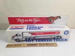 Exxon Toy Tanker Truck with Lights and Sounds Retired Rely on the Tiger w box - Picture 1 of 9