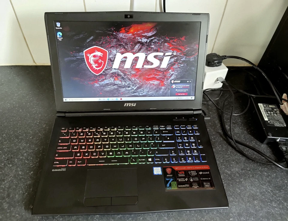 MSI Leopard Pro i5 GTX 1060 16GB RAM 256GB SSD 1TB VR READY Gaming Laptop - Image 1 of 4