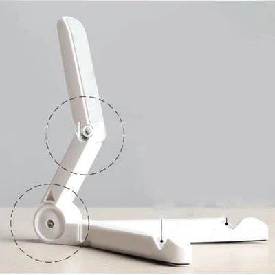 Foldable Adjustable Stand Bracket Holder Mount for Apple iPad Tablet PC White - Image 1 of 2