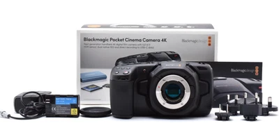 [MINT in Box] Blackmagic Cinema Camera Pocket 4K BMPCC4K Body From JAPAN - Image 1 of 4