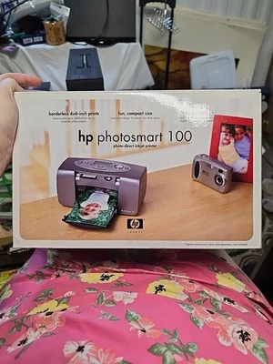 HP Photosmart 100 Photo-Direct Inkjet Printer New Opened Box Compact 4x6 USB - Image 1 of 4