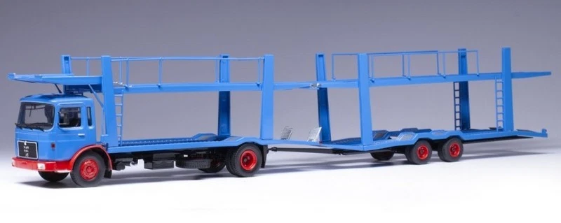 MAN Truck Car Transporter with trailer1970 Blue 1:43 IXO TTRX034 - Immagine 1 di 1