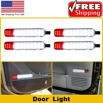 Puerta LED cortesía 4 piezas para luz Chevrolet Suburban 1500 2500 2000-06 rojo+blanco Foto 1 de 4