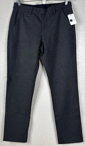 Weicher Stoff Herren 34R (eigentlich 34x30,5) anthrazitgrau bequeme Anzughose Wohnmobil $ 125 neu mit Etikett - Bild 1 von 9
