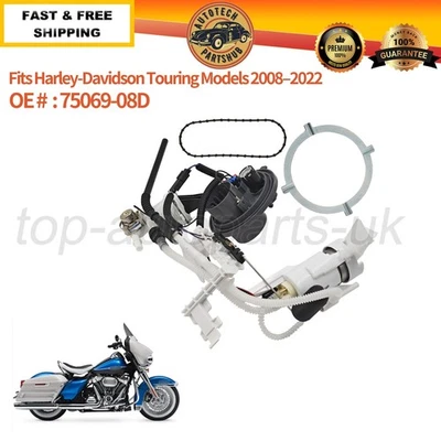 Conjunto de módulo de bomba de combustible 75069-08D para Harley-Davidson 2008-2022 NUEVO Foto 1 de 4