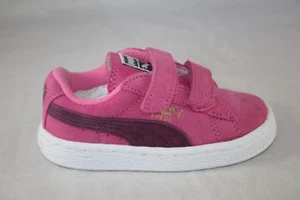 TODDLER PUMA SUEDE 2 STRAP KIDS CARMINE ROSE-ITALIAN PLUM 356274-30 CASUAL SHOEE - Picture 1 of 8
