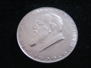 MDS ÖSTERREICH 2 SCHILLING 1929 "THEODOR BILLROTH", SILBER   #8 - Picture 1 of 2