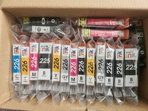 Star Ink Lot Of 16 Ink Cartridges 225 226 Black Yellow Cyan Magenta Assorted. - Picture 1 of 5