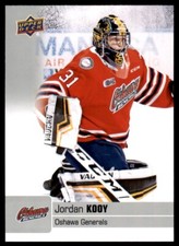 2019-20 Upper Deck CHL Jordan Kooy Oshawa Generals #122