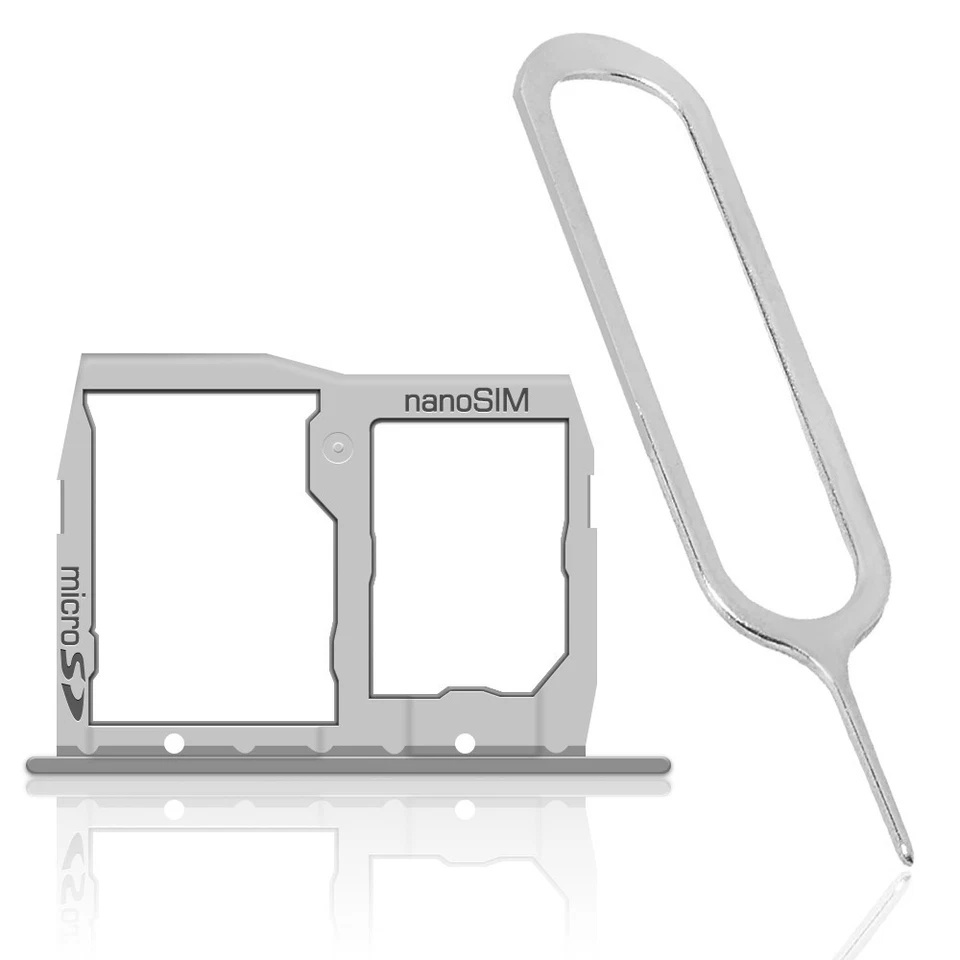 Suporte de bandeja de cartão SIM e memória fácil de instalar + pino de cartão para telefone LG G5 H820 - Imagem 1 de 1