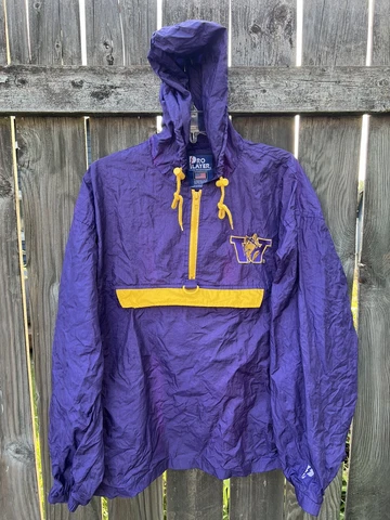 Vintage Pro Player University Of Washington Huskies Half Zip Size Large Cover