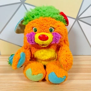Vintage Mattel Popples Soft Reversible Toy - Puzzle Popple - Green/Orange. - Picture 1 of 10