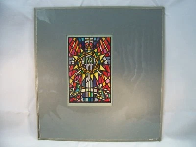 Tinta de vitral corona de espinas “INRI” Jesús de Nazaret de C. Schattauer  Foto 1 de 3