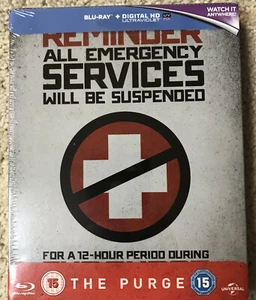 The Purge Blu-ray Steelbook UK Limited Edition RARE SEALED - Picture 1 of 6