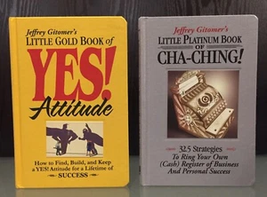 Jeffrey Gitomer SIGNED Little Gold Book of Yes! & Platinum Book of Cha-Ching! - Picture 1 of 4