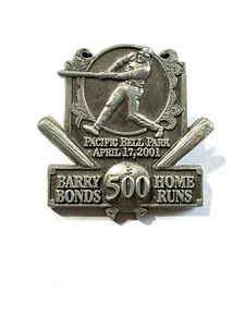 Barry Bonds 500 Home Runs Pacific Bell Park April 17th 2001 Lapel Pin - Picture 1 of 1