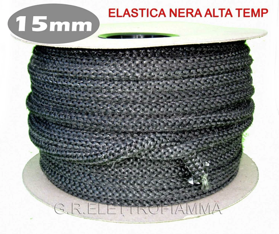 YES GUARNIZIONE SPORTELLO 15mm ALTA TEMPERATURA STUFA PELLET CAMINO CLAM RIKA