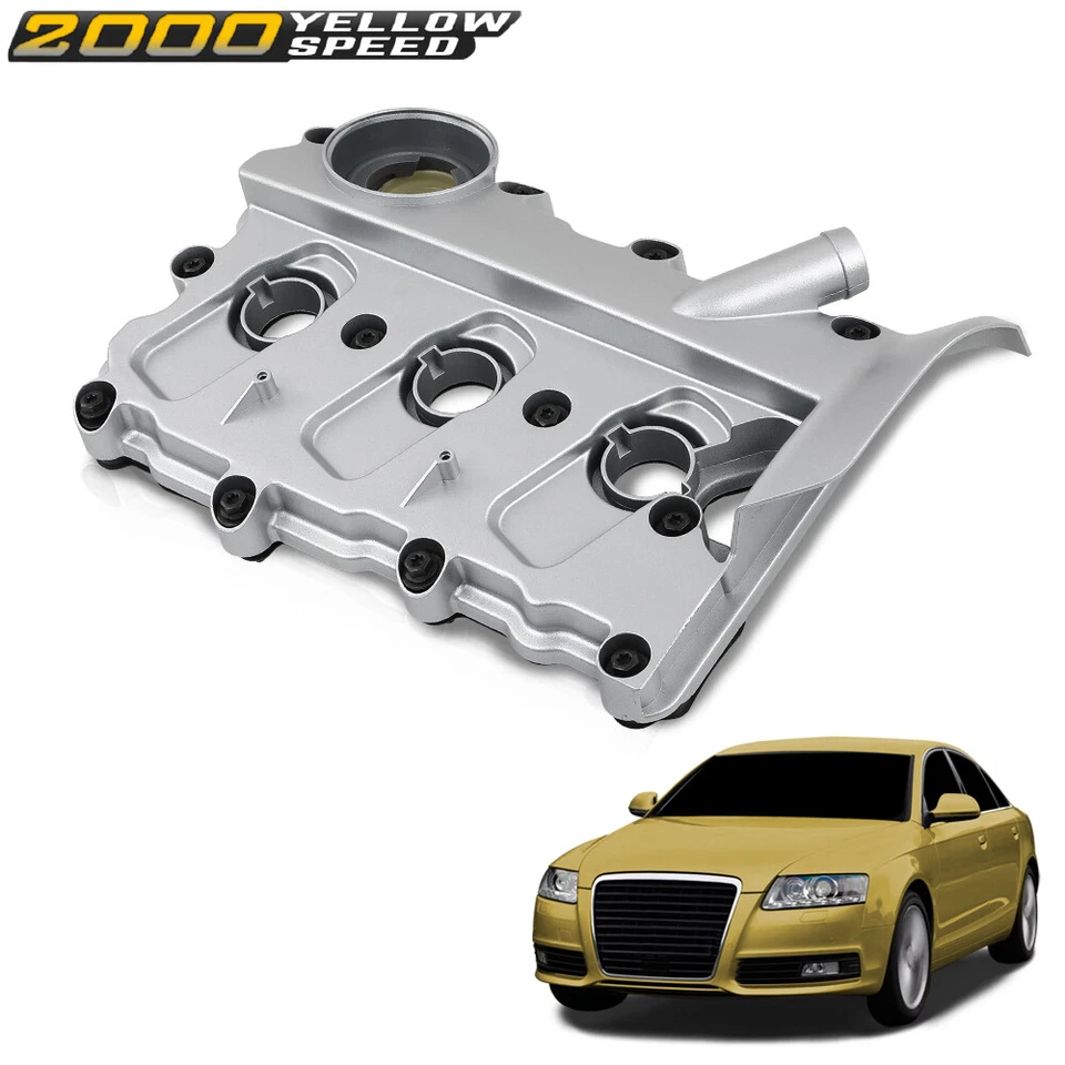 Left Engine Valve Cover w/Gasket Fit For 2005-2011 Audi A4 A6 Quattro V6 3.2L  Foto 1 de 4