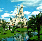 Walt Disney World Cinderella Castle Reflection Orlando FL 1970s Chrome Postcard