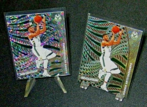 2020/21 REVOLUTION | *Giannis Antetokounmpo* Base Card (x2) w/ Fractal SP - Picture 1 of 8