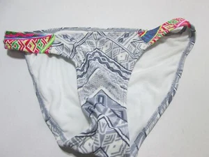 Xhilaration Womens Size S Bikini Bottom Gray Multi Hipster Swimwear Beachwear - Picture 1 of 5