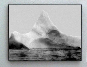 Foto de colección real iceberg Titanic 1912 enmarcada rara. Estampado Jumbo Giclée - Imagen 1 de 1