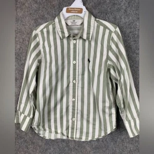 H&M boys size 4t striped button down shirt long sleeve - Picture 1 of 5