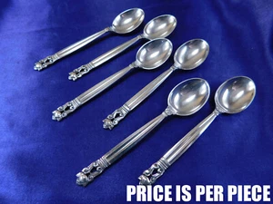 CUCHARA MOCA GEORG JENSEN BELLOTA PLATA ESTERLINA - MUY BUEN ESTADO - Imagen 1 de 7