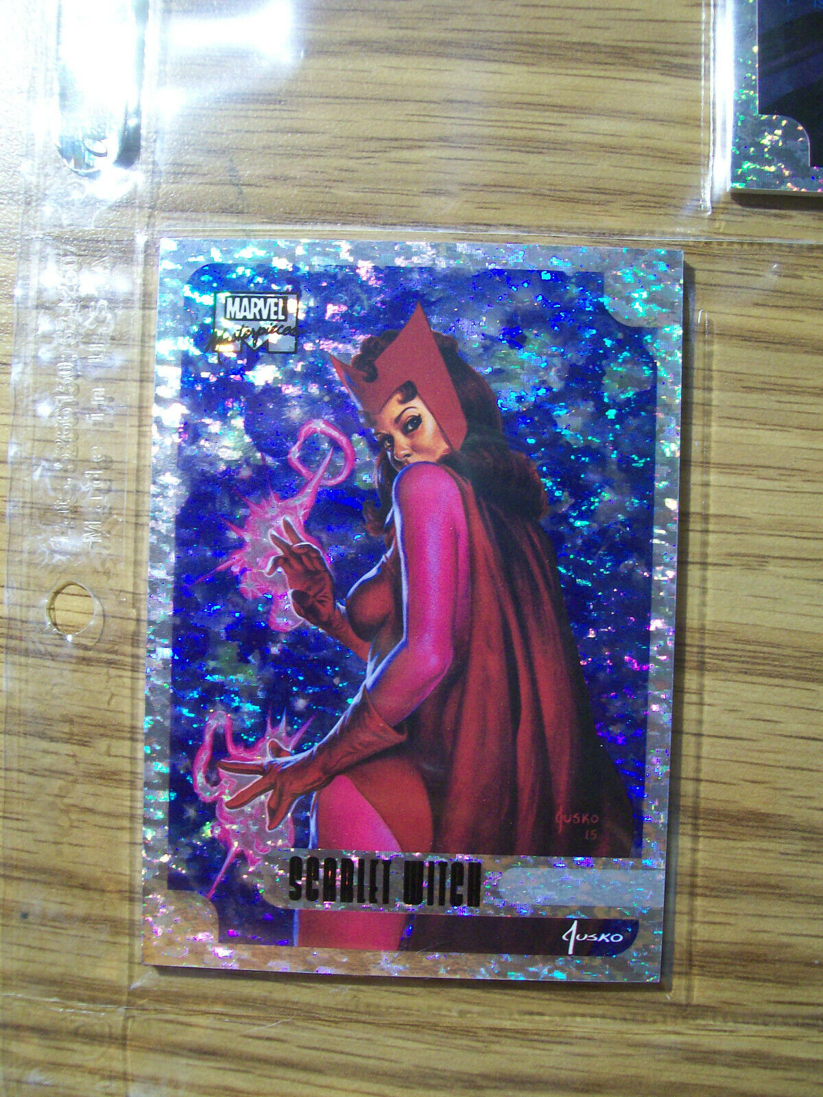2016 Marvel Masterpieces holofoil Speckle #13 Scarlet Witch 92/99
