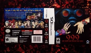 999: Nine Hours, Nine Persons, Nine Doors (Nintendo DS, 2010)    (Artwork Only) - Picture 1 of 1