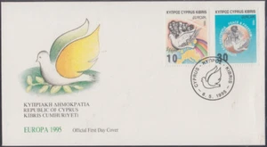 CYPRUS Sc # 863-4 FDC SET of 2 DIFF EUROPA '95 LIBERATION of CONCENTRATION CAMPS - Picture 1 of 1