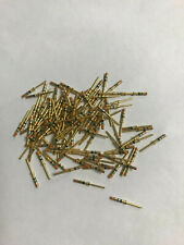 100 Pcs Amphenol M39029/58-360 Gold Male Pin Contacts for Military Connectors 